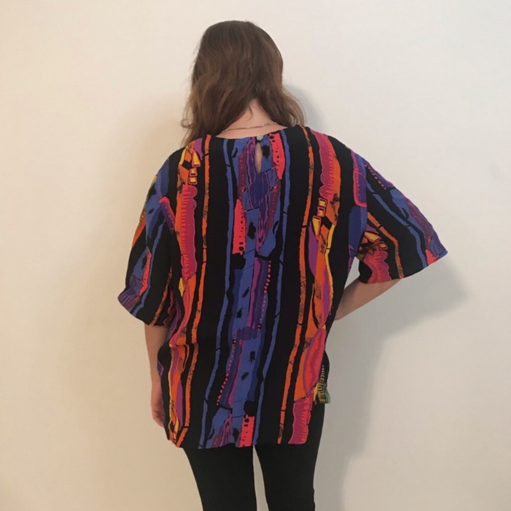 Christine David Colorful, Fun, Unique Blouse ⭐️ - Picture 5 of 7
